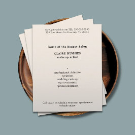 Flyer Artista Simples de Maquiagem Metálica Faux