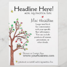 Árvore Colorida com Pássaro Nest