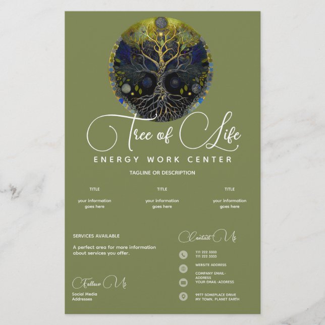 Flyer Árvore da vida Luna (Frente)