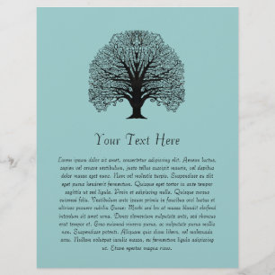 Flyer Árvore de espiral preta