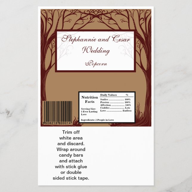 Flyer Árvore de outono do Grande Bar de Hershey (Frente)