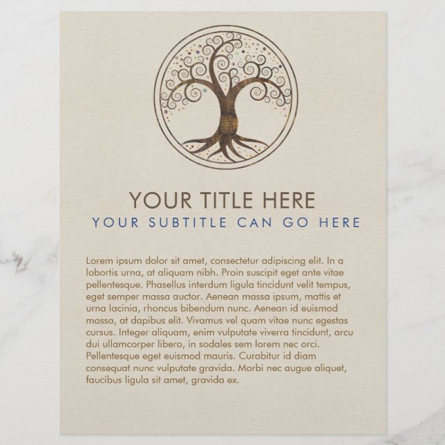 Flyer Árvore Espiral - Yggdrasil (Frente)