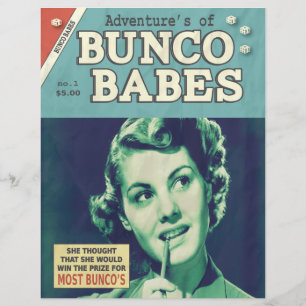 Flyer As aventuras de borrachos de Bunco