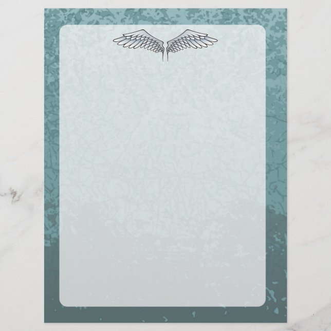 Flyer Asas cinza-azulado (Frente)