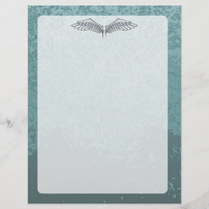 Flyer asas das Azul-cinzas