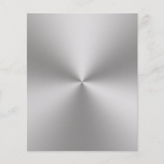 Flyer Aspecto do metal com escovas radiais no Vazio (Frente)