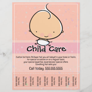 Flyer Assistência à Criança. Babysitting.folheto tearshe