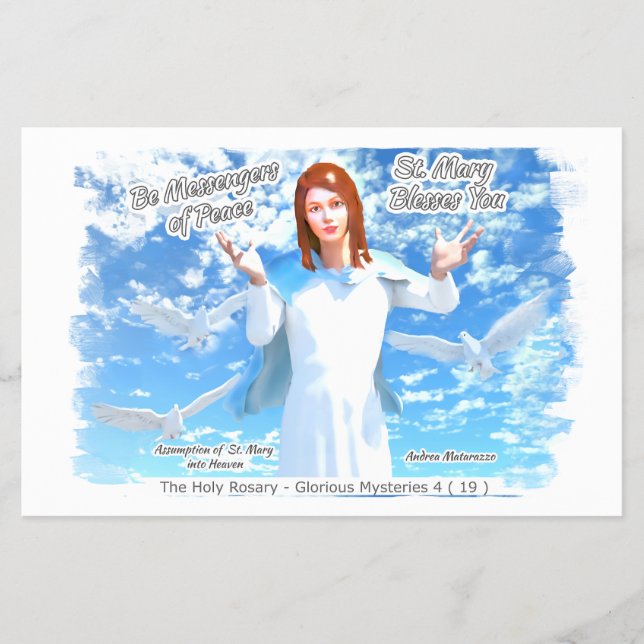 Flyer Assunção de Ruas. Maria no Céu 2 (Frente)