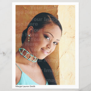 Flyer Ator/Headshot modelo com versão 2 do resumo