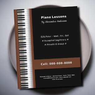 Flyer Aulas de Piano