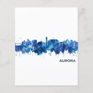 Flyer Aurora Colorado Skyline Blue