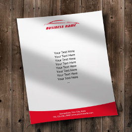 Flyer Automóvel de Reparo Automóvel Vermelho Moderno