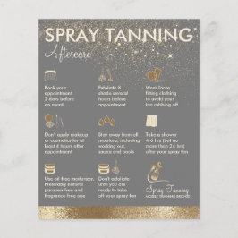 Flyer Autotanimento Tinta Corporal Cinza Pós-Cuidados