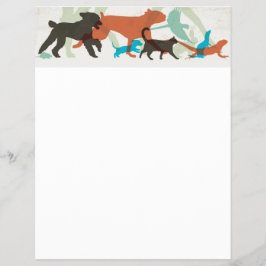 Flyer Aves de Natação de Peixes Voam Cães Caminham Caçad