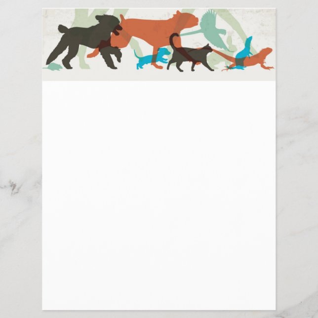 Flyer Aves de Natação de Peixes Voam Cães Caminham Caçad (Frente)