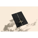 Flyer Aviação minimalista<br><div class="desc">Avião minimalista com imagem vetorial de avião dourado.</div>