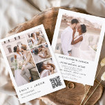 Flyer Aviso de Casamento de Código QR de Orçamento<br><div class="desc">Anuncie seu dia especial com estilo e economia usando nosso Convite de Casamento de Caligrafia de Código QR de Orçamento. Este convite para baratos combina tecnologia moderna com elegância de eterno. Apresentando um belo design de caligrafia com letras manuais e um código QR, este convite permite que você compartilhe sua...</div>