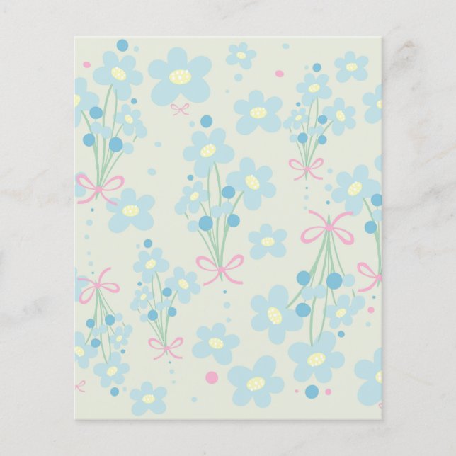 Flyer Azul Suave e Harmonia Rosa (Frente)