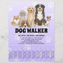 Babá de Pet Passeador de Cães Promocional Roxo Per