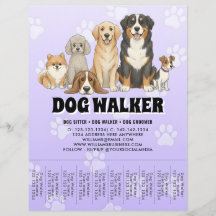 Babá de Pet Passeador de Cães Promocional Roxo Per