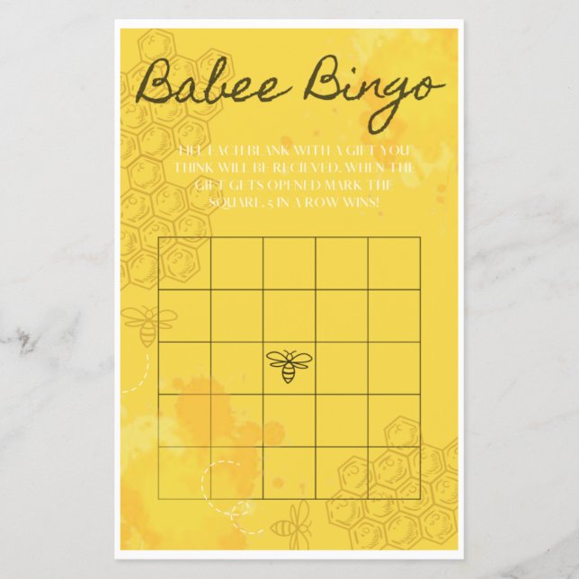 Flyer Babee Bingo (Frente)