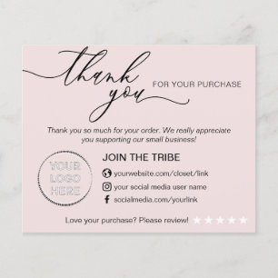 Flyer Baby Pink Online Store Pequenas Empresas Obrigado
