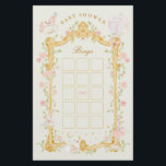 Flyer Baby Shower Bingo Fairytale Princess Carousel<br><div class="desc">Baby Shower Bingo Fairytale Princess Carousel Flyer - baby shower bingo games ***this design is part of a collection*** _______________________ this design template is fully editable and customizable by you the customer - click personalize further button if you wish to move, add, delete, or make significant changes to the design...</div>