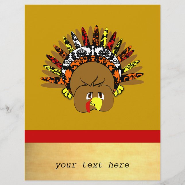 Flyer babyturkeycolor damaskcircles (Frente)