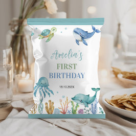 Flyer Bag Wrapper De Banha De Chip De Aniversário De Ani