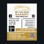 Flyer Baguetes Frescos, Bakers, Bakery Store Adverte<br><div class="desc">Baguetes Frescos,  padeiros,  Folhetos De Publicidade Da Loja De Panificação Da Loja De Cartão de visita.</div>