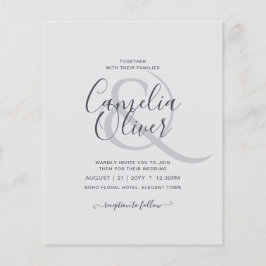 Flyer BAIXO NÚMERO ORÇAMENTAL, Caligrafia e Casamento