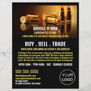 Flyer Balas Douradas, Ferreiro, Publicidade em Gunstore