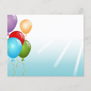 Flyer Balões de balões personalizam os antversários pers