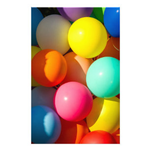 Flyer Balões de Brinquedos coloridos