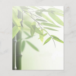 Flyer Bambus/salão de beleza verdes da massagem cuidado