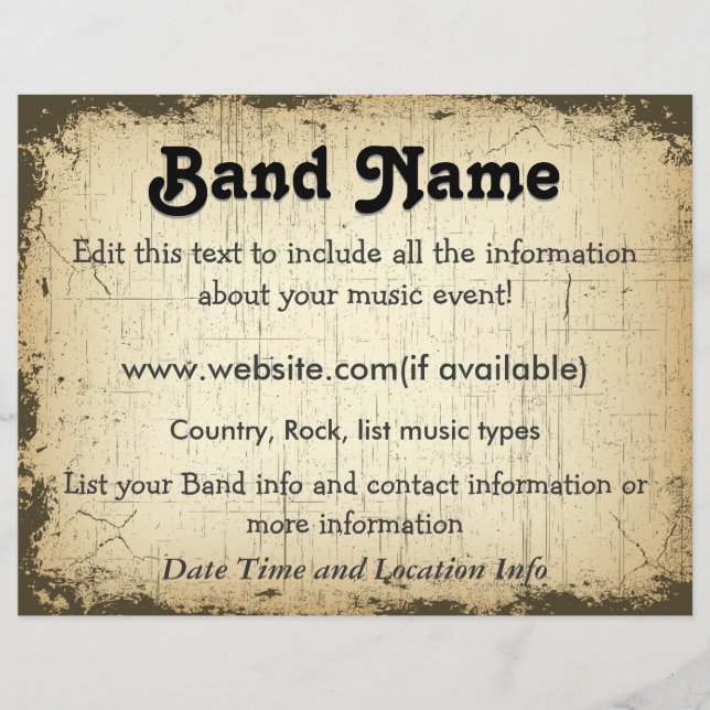 Flyer Banda de remoção personalizada (Frente)