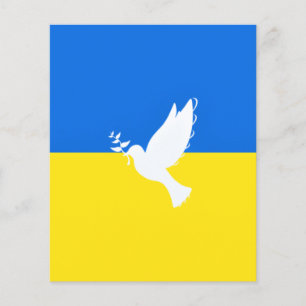 Flyer Bandeira da Ucrânia - Vara da Paz - Liberdade - P