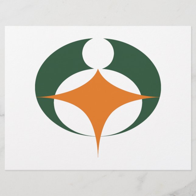 Flyer Bandeira de Koga, Shiga, Japão (Frente)