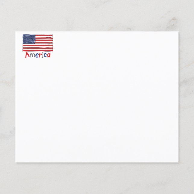 Flyer Bandeira do American USA KIDS (Frente)