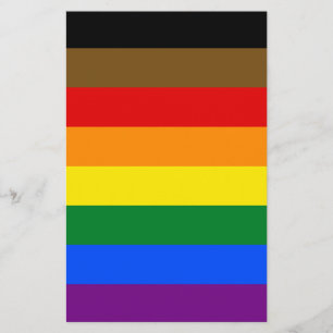 Flyer Bandeira do Orgulho LGBTQ de Filadélfia