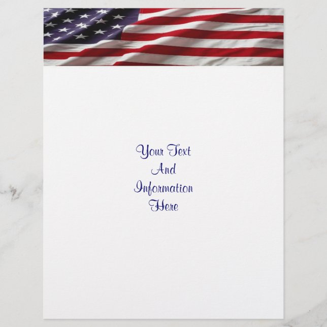 Flyer Bandeira dos EUA (Frente)