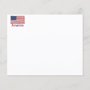 Flyer Bandeira dos MIÚDOS de América EUA