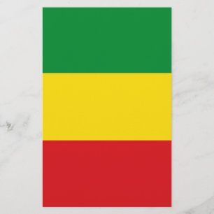 Flyer Bandeira Rastafári Rasta Etíope