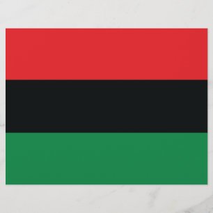 Flyer Bandeira vermelha, preta e verde