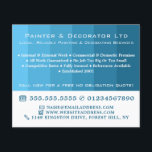 Flyer Banhas de Ombre Azul, Pintor e Decorador<br><div class="desc">Folheto de Publicidade de Ombre Azul,  Painter & Decorator pela Loja de Cartão de visita.</div>
