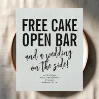 Bar Aberto De Bolo Livre Engraçado Casamento Salve