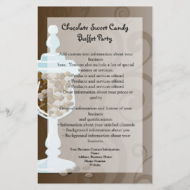 Flyer Bar de chocolate doce, urna de doces