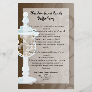 Flyer Bar de chocolate doce, urna de doces