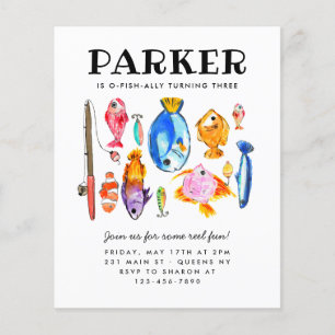 Flyer Barata Rústica O-Fish-al Reel Diversão De Pesca An