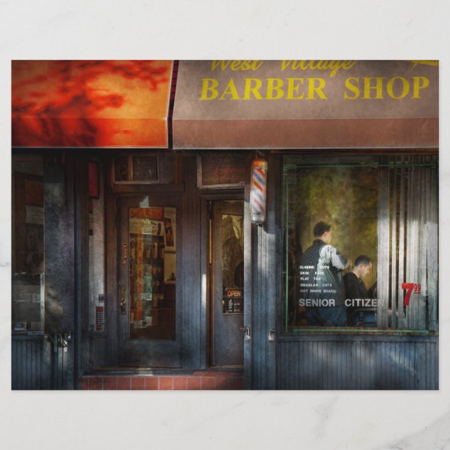 Flyer Barber - NY - Compro Barber do West Village (Frente)